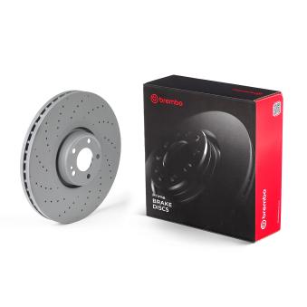 Jeu de 2 disques de frein avant BREMBO 09.F643.13 pour MERCEDES-BENZ CLASSE S S 450 e - 408cv