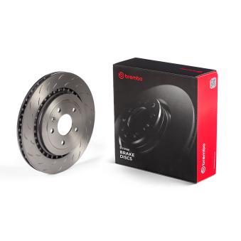 Jeu de 2 disques de frein avant BREMBO 09.N333.31 pour CHEVROLET CORVETTE 6.2 - 466cv