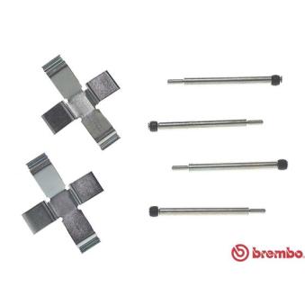 Kit d'accessoires, plaquette de frein à disque BREMBO A 02 210
