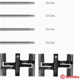Kit d'accessoires, plaquette de frein à disque BREMBO [A 02 220]