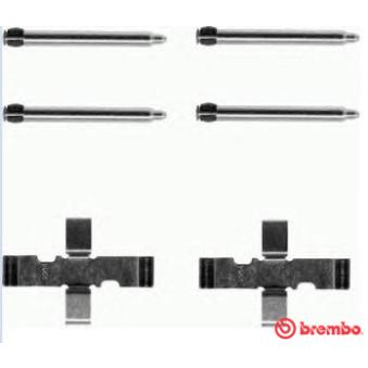 Kit d'accessoires, plaquette de frein à disque BREMBO [A 02 248]