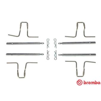 Kit d'accessoires, plaquette de frein à disque BREMBO A 02 278