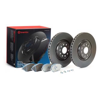 Kit de disques et plaquettes avant BREMBO OEM 1K0615301AD Kit de disques et plaquettes avant BREMBO OEM 1K0615301AD