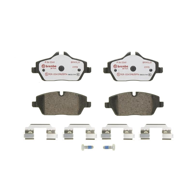 Jeu de 4 plaquettes de frein avant BREMBO P 06 034X - Visuel 2