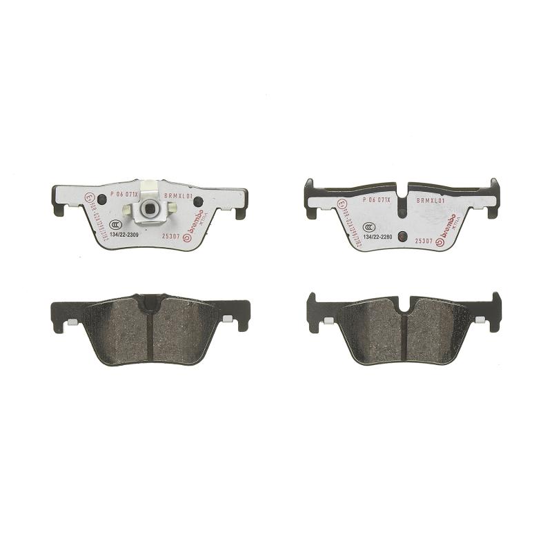 Jeu de 4 plaquettes de frein arrière BREMBO P 06 071X - Visuel 2