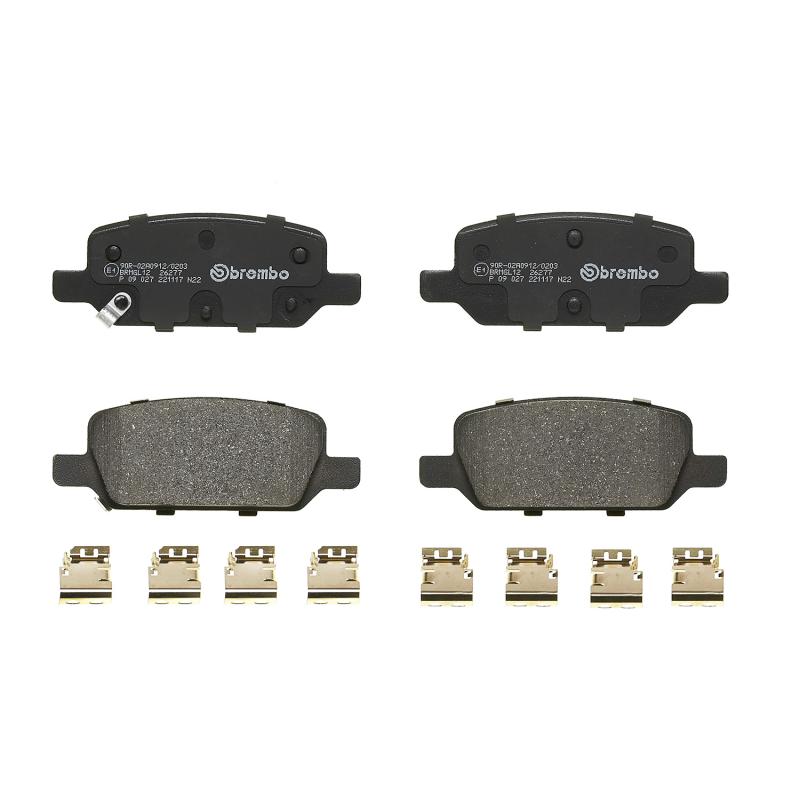 Jeu de 4 plaquettes de frein arrière BREMBO P 09 027 - Visuel 2