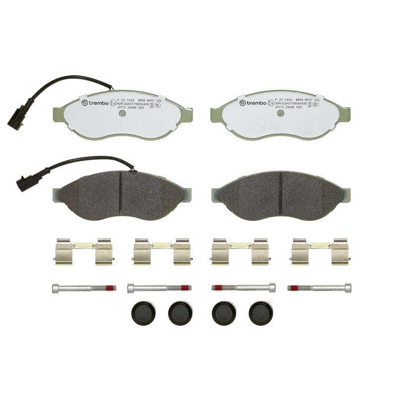 Jeu de 4 plaquettes de frein avant BREMBO P 23 143G - Visuel 2