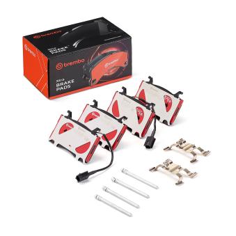 Jeu de 4 plaquettes de frein avant BREMBO OEM 77367677