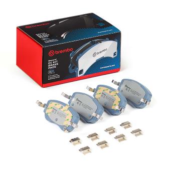 Jeu de 4 plaquettes de frein avant BREMBO OEM 77368941