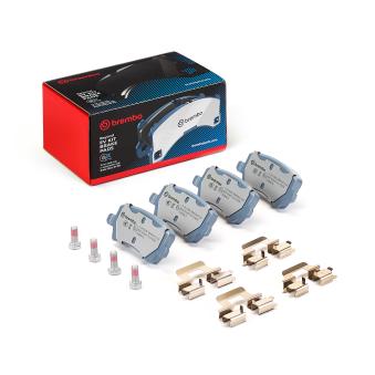 Jeu de 4 plaquettes de frein arrière BREMBO OEM 31317482