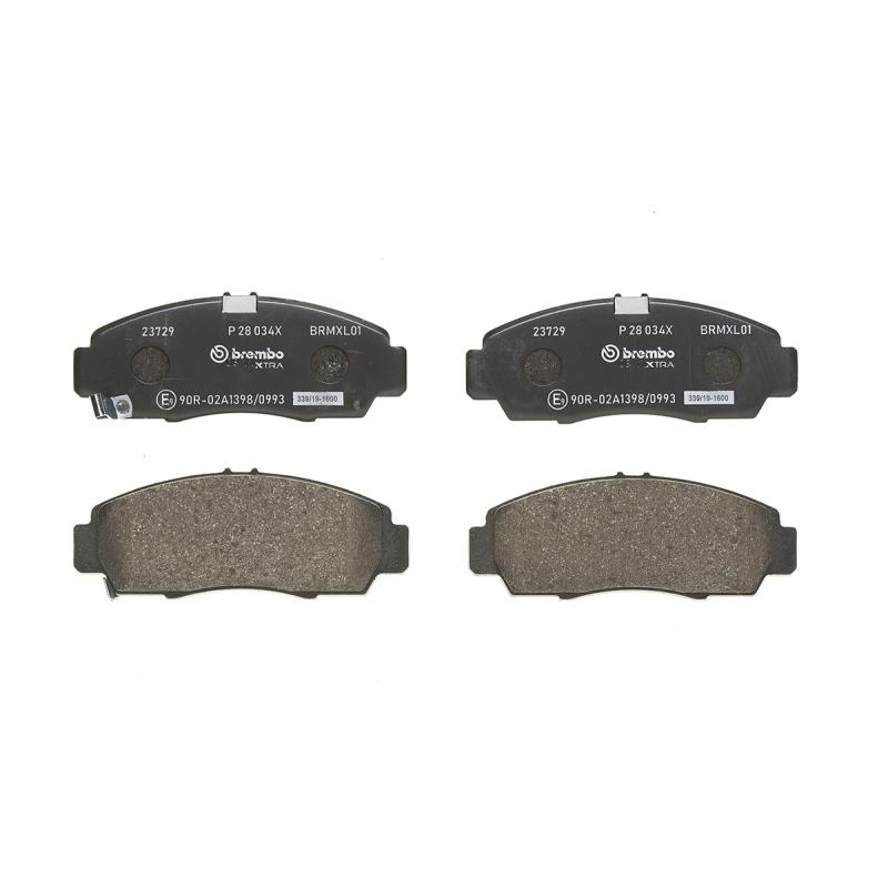 Jeu de 4 plaquettes de frein avant BREMBO P 28 034X - Visuel 2