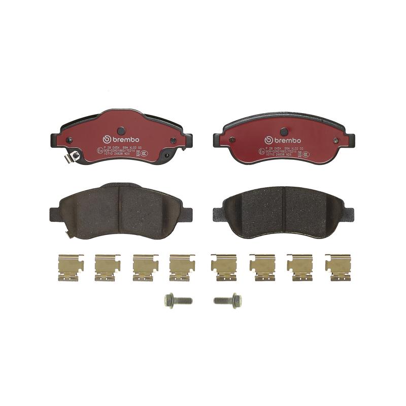 Jeu de 4 plaquettes de frein avant BREMBO P 28 045X - Visuel 2