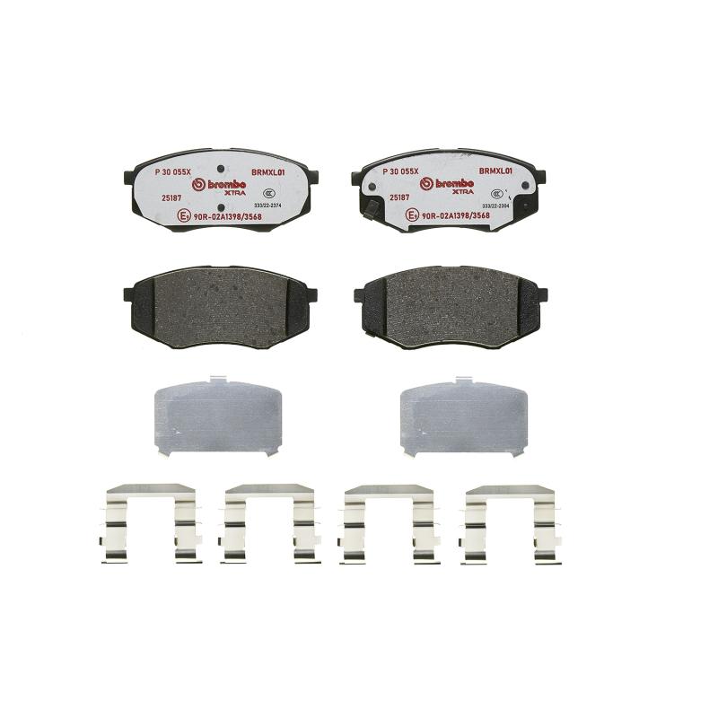 Jeu de 4 plaquettes de frein avant BREMBO P 30 055X - Visuel 2
