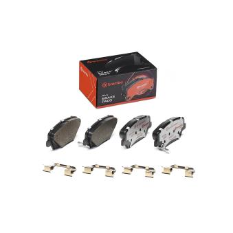 Jeu de 4 plaquettes de frein avant BREMBO OEM 581013VA90