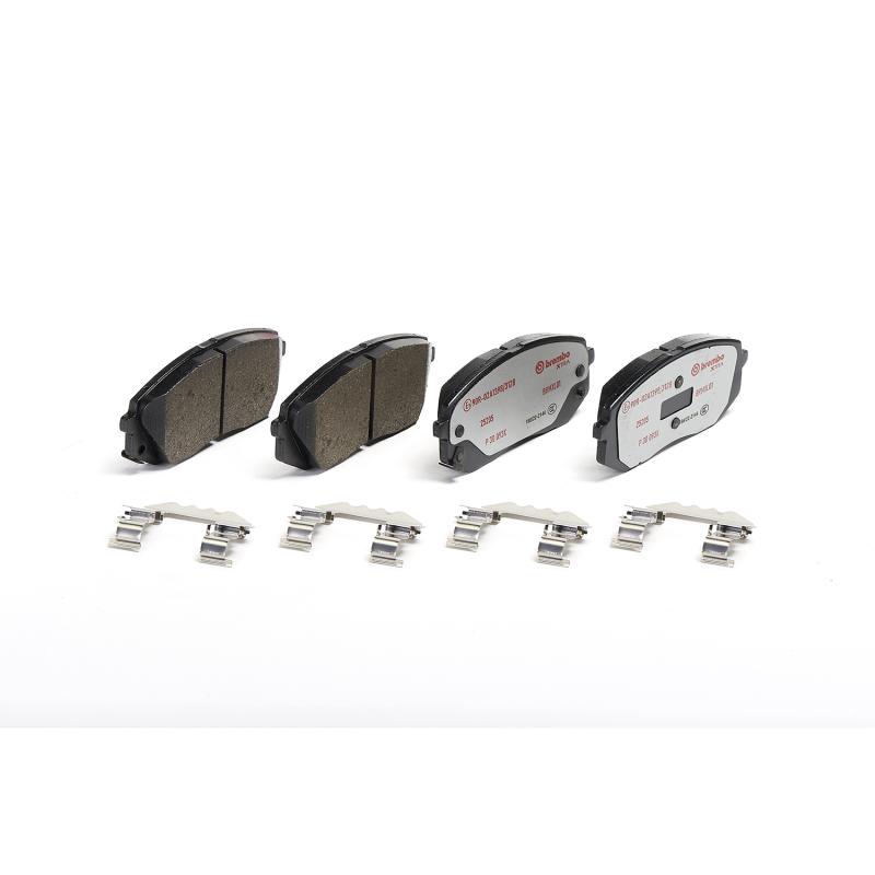 Jeu de 4 plaquettes de frein avant BREMBO P 30 093X - Visuel 1