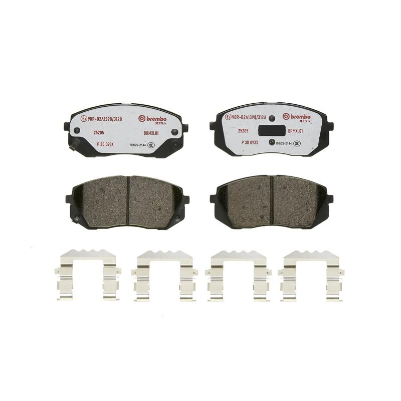 Jeu de 4 plaquettes de frein avant BREMBO P 30 093X - Visuel 2