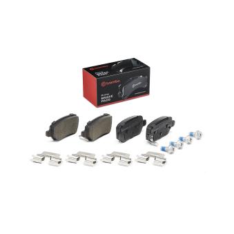 Jeu de 4 plaquettes de frein arrière BREMBO [P 30 120]