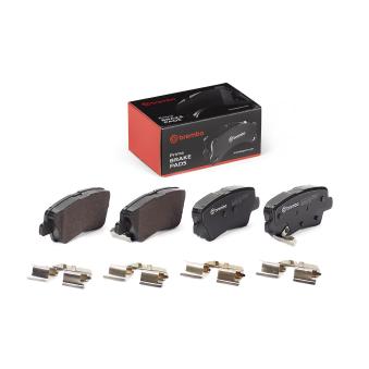 Jeu de 4 plaquettes de frein avant BREMBO P 30 158 pour DODGE CARAVAN 1.6 CRDi - 110cv