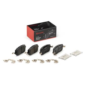 Jeu de 4 plaquettes de frein avant BREMBO OEM dnyj3328zb