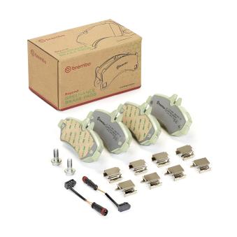 Jeu de 4 plaquettes de frein arrière BREMBO OEM A0044206920