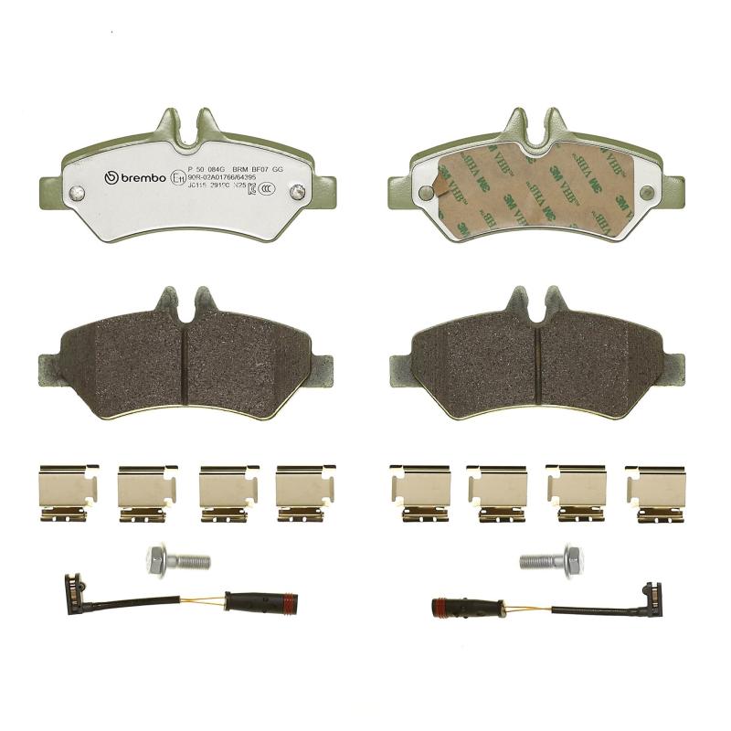 Jeu de 4 plaquettes de frein arrière BREMBO P 50 084G - Visuel 2
