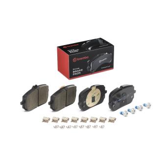 Jeu de 4 plaquettes de frein avant BREMBO OEM A0004205303