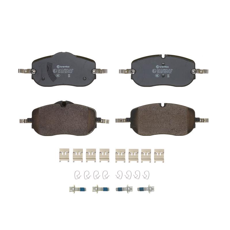 Jeu de 4 plaquettes de frein avant BREMBO P 50 175 - Visuel 2