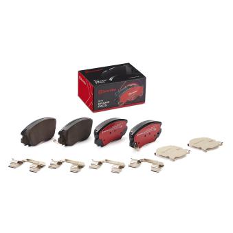 Jeu de 4 plaquettes de frein avant BREMBO OEM 22959105