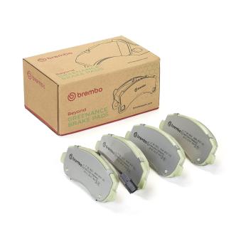 Jeu de 4 plaquettes de frein avant BREMBO OEM 93167551