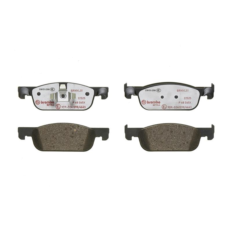 Jeu de 4 plaquettes de frein avant BREMBO P 68 065X - Visuel 2
