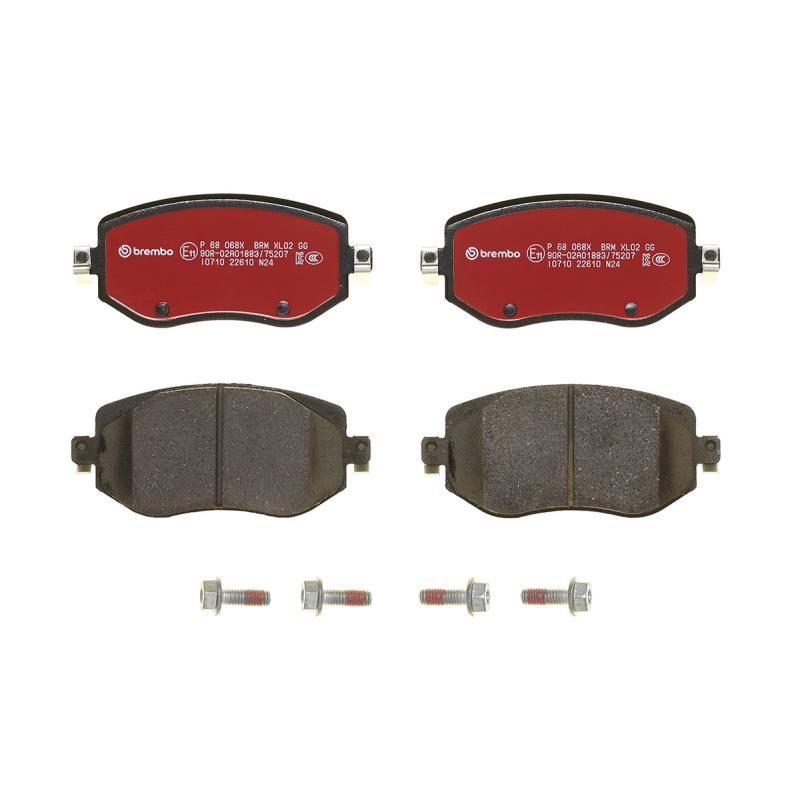 Jeu de 4 plaquettes de frein avant BREMBO P 68 068X - Visuel 2