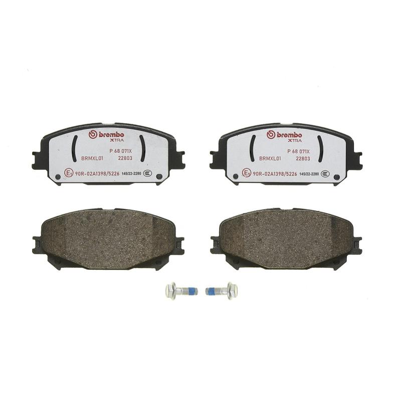 Jeu de 4 plaquettes de frein avant BREMBO P 68 071X - Visuel 2