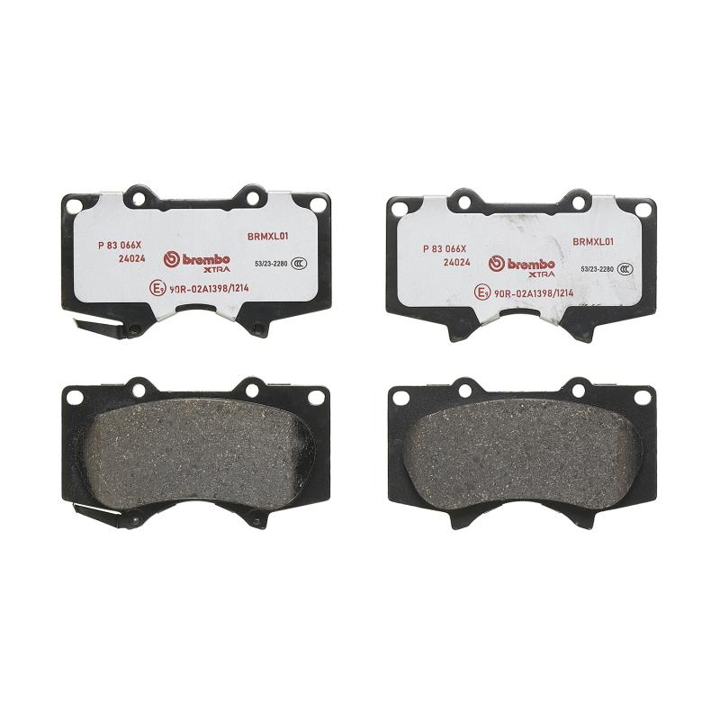 Jeu de 4 plaquettes de frein avant BREMBO P 83 066X - Visuel 2