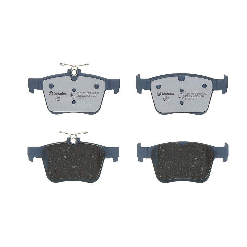 Jeu de 4 plaquettes de frein arrière BREMBO P 85 125E - Visuel 2