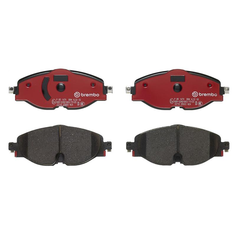 Jeu de 4 plaquettes de frein avant BREMBO P 85 147X - Visuel 2