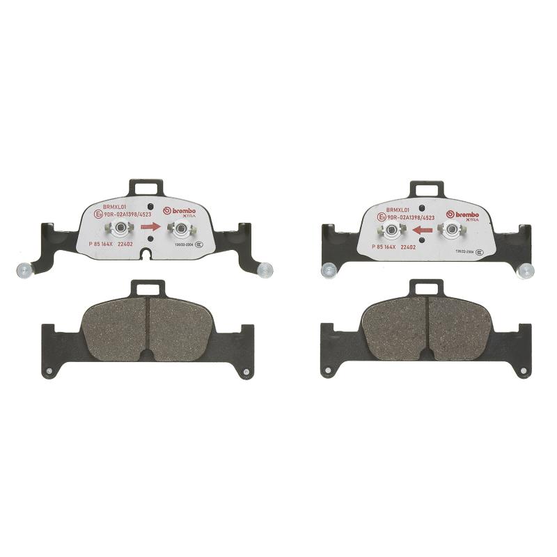 Jeu de 4 plaquettes de frein avant BREMBO P 85 164X - Visuel 2