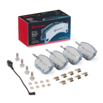 Jeu de 4 plaquettes de frein avant BREMBO OEM 1EA698151P