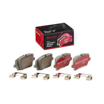 Jeu de 4 plaquettes de frein avant BREMBO OEM LR106326