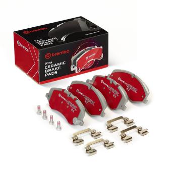 Jeu de 4 plaquettes de frein avant BREMBO OEM LR161940
