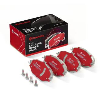 Jeu de 4 plaquettes de frein avant BREMBO P50124NX