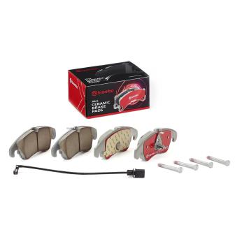 Jeu de 4 plaquettes de frein avant BREMBO OEM 8K0698151E Jeu de 4 plaquettes de frein avant BREMBO OEM 8K0698151E