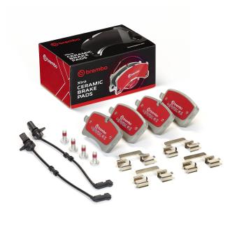 Jeu de 4 plaquettes de frein avant BREMBO OEM 4G0698451B