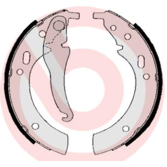 Jeu de mâchoires de frein BREMBO S 06 501