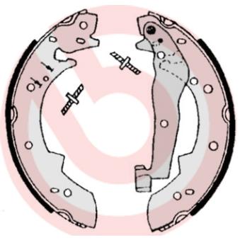 Jeu de mâchoires de frein BREMBO S 06 504