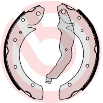 Jeu de mâchoires de frein BREMBO S 06 506 pour AUDI A6 318 i - 115cv