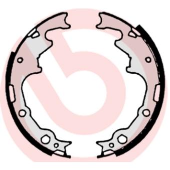 Jeu de mâchoires de frein BREMBO S 10 502 pour BMW Série 3 2.8 CRD - 150cv