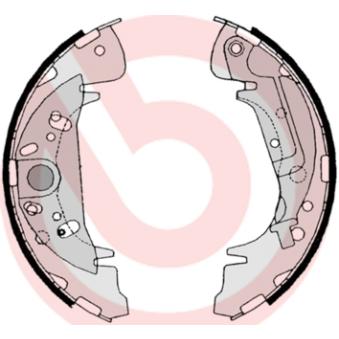 Jeu de mâchoires de frein BREMBO OEM 583053AA00