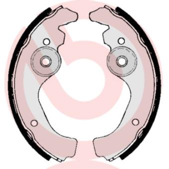 Jeu de mâchoires de frein BREMBO [S 23 502]
