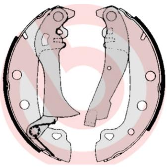 Jeu de mâchoires de frein BREMBO S 23 503