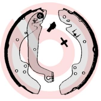 Jeu de mâchoires de frein BREMBO OEM 1591135